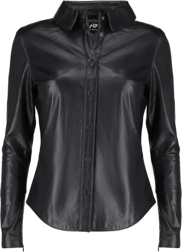 Women Leather Shirt