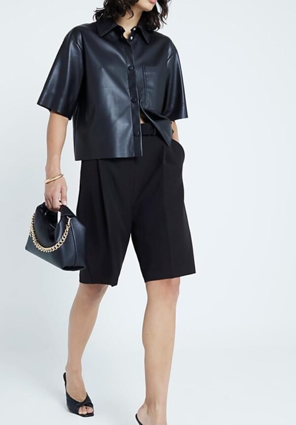 Women Leather Shirt