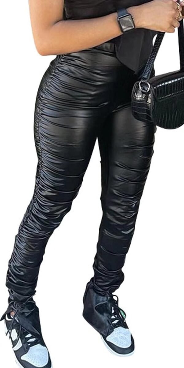 Women Leather Pants - Image 2