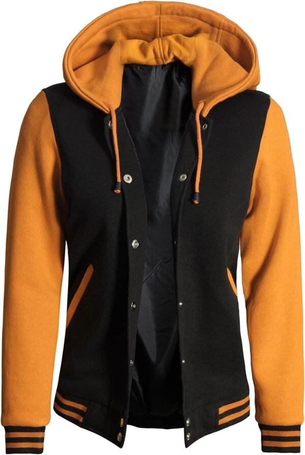 Women Varsity Jacket With Hoodie