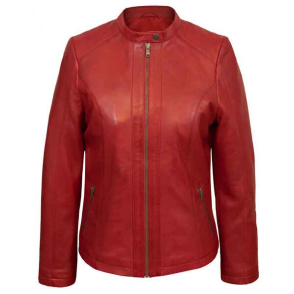 PU leather jacket