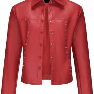 PU leather jacket