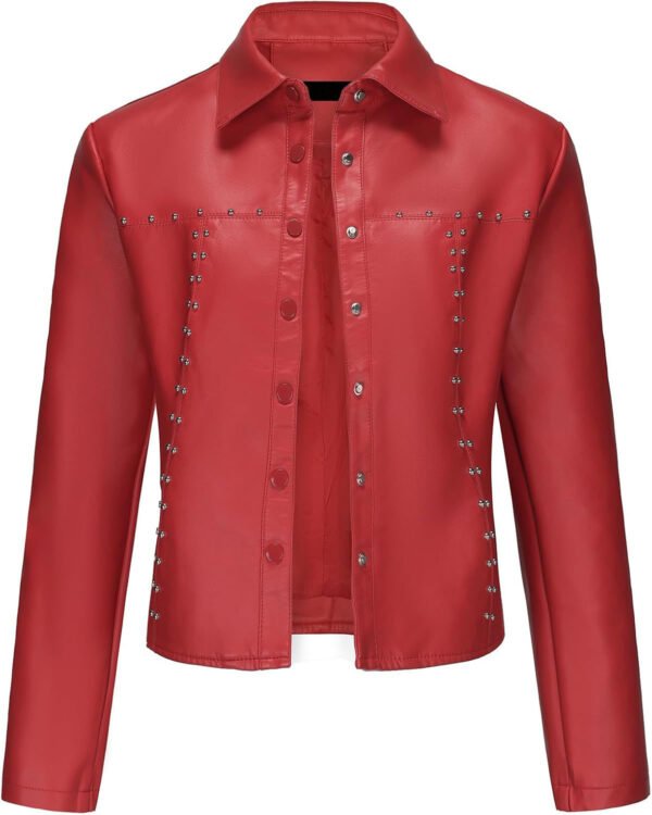 PU leather jacket
