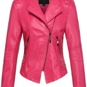 PU leather jacket