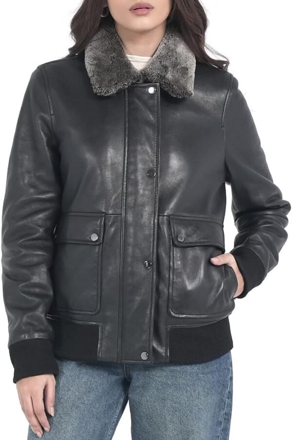 Shearling Leather Fashion Jacket