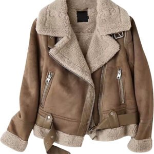 Shearling Leather Fashion Jacket