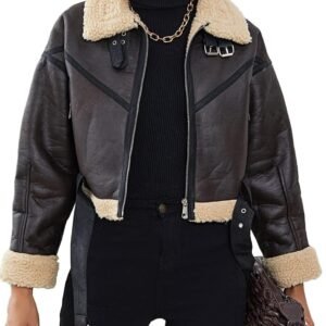 Shearling Leather Fashion Jacket