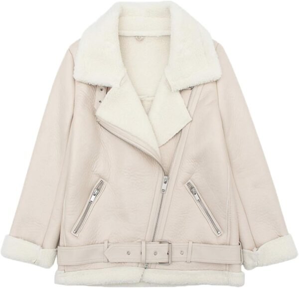 Shearling Leather Fashion Jacket