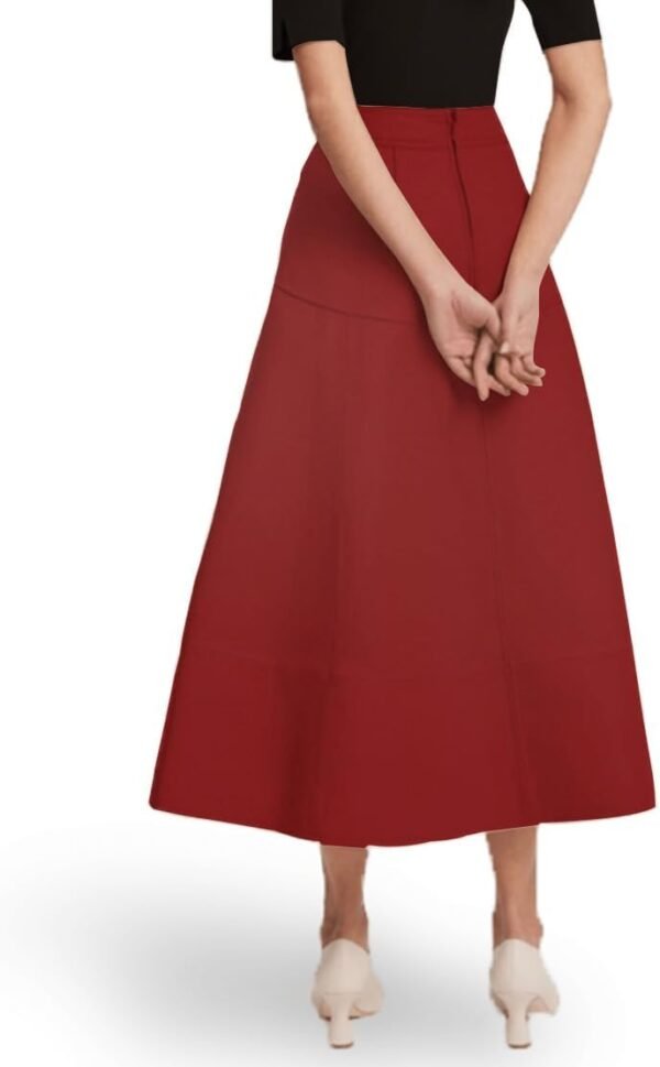 Women Leather Skirt - Image 2