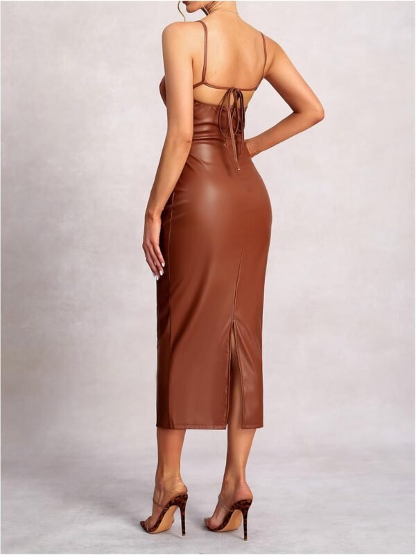 Women Leather Dress - Image 2