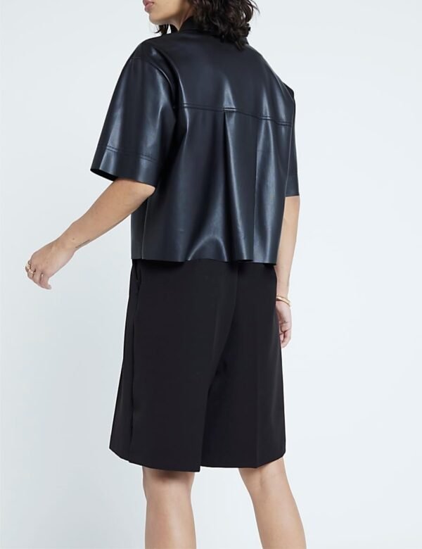 Women Leather Shirt - Image 2