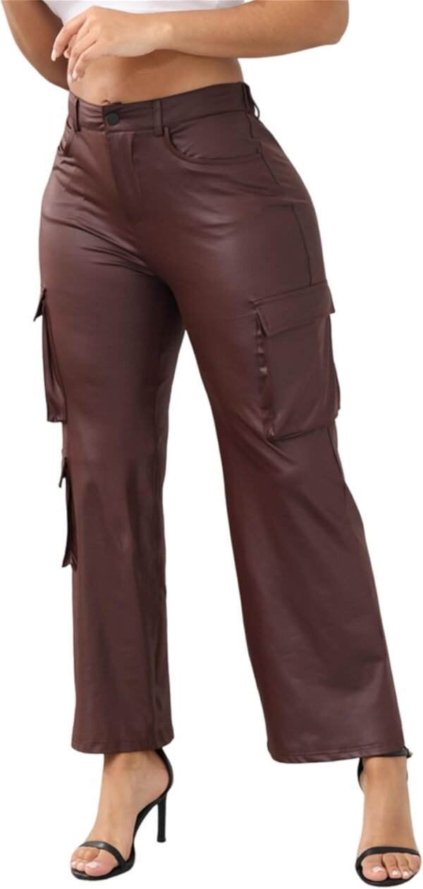 Women Leather Pants - Image 2