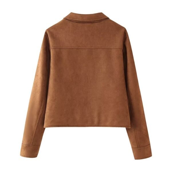 Women Suede Jacket - Image 2