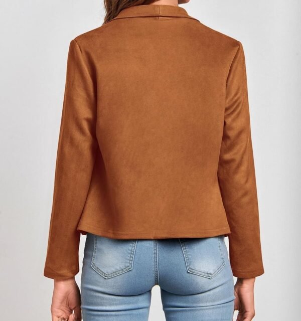 Women Suede Jacket - Image 2