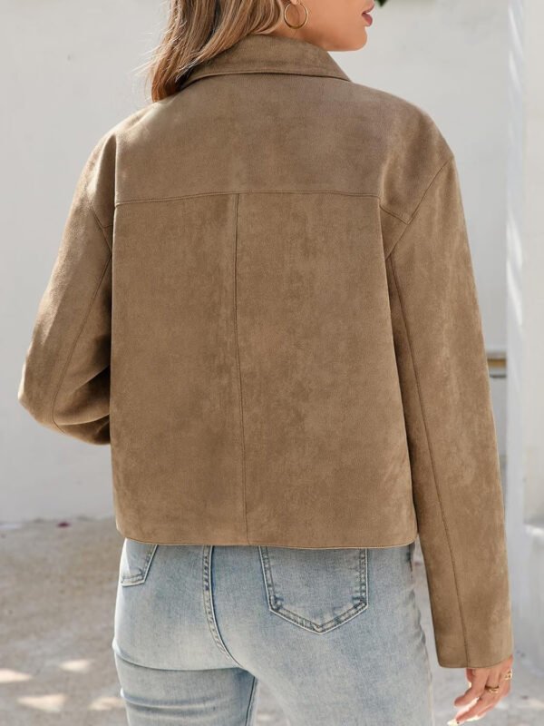 Women Suede Jacket - Image 2