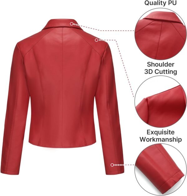 PU leather jacket - Image 2