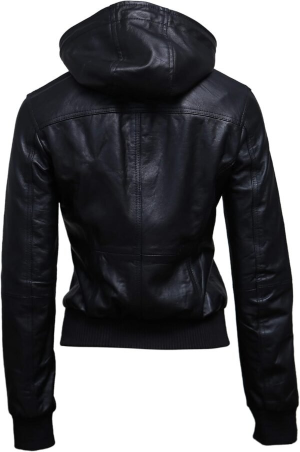 Women Biker Leather Jacket - Image 2
