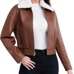 Shearling Leather Fashion Jacket
