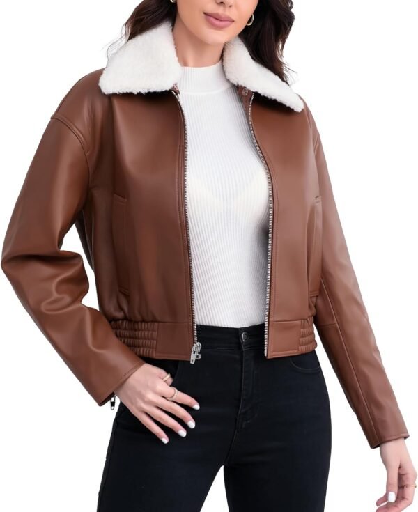 Shearling Leather Fashion Jacket
