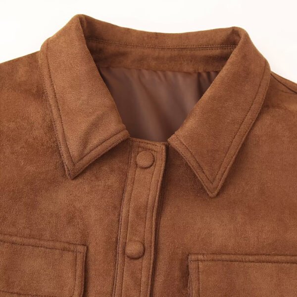 Women Suede Jacket - Image 3