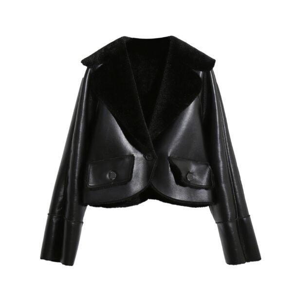 Shearling Leather Fashion Jacket