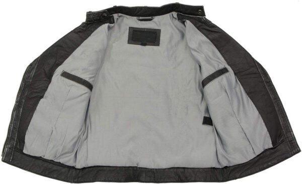 Women Biker Leather Jacket - Image 3
