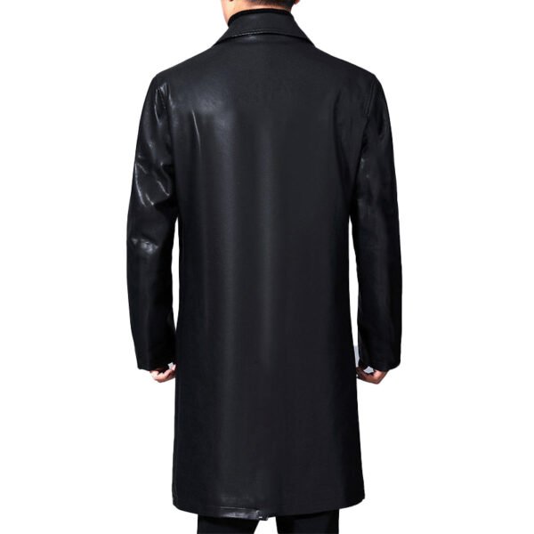 Leather Long Coat - Image 2
